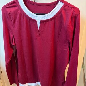 Women’s every day Long Sleeve Red Shirt